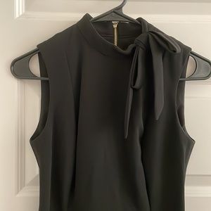 Calvin Klein black tie neck dress (new w/ detached tag)